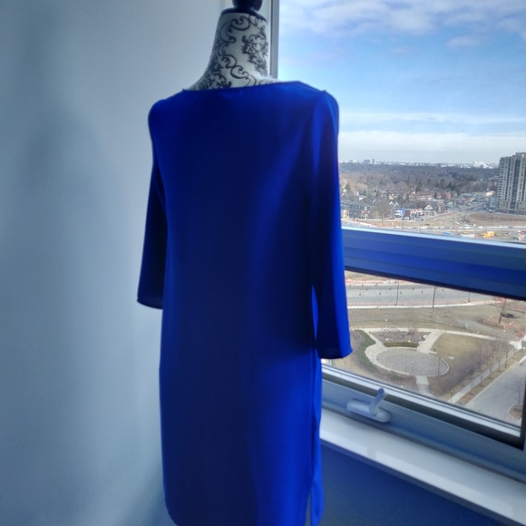 H&M Cobalt/Royal Blue Semi Formal Midi Dress - Picture 3 of 7